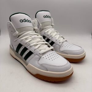 BRAND NEW adidas Entrap Mid Basketball Shoes White/Green EG4308 Men’s Size 10.5